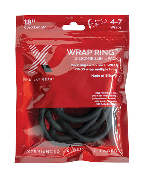 Xplay Gear Silicone 18" Slim Wrap - Black Pack Of 2 - Casual Toys