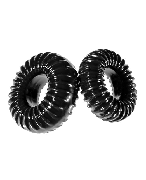 Xplay Gear Mixed Pack Ribbed Ring And Ribbed Ring Slim - Black - Pack Of 2 - Casual Toys