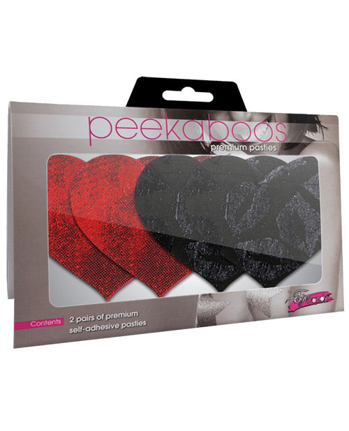 Stolen Kisses Hearts - Red & Black  Pack Of 2 - Casual Toys
