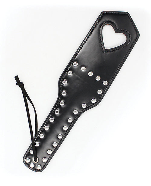 Plesur Cut-out Heart W-studs Paddle - Black - Casual Toys
