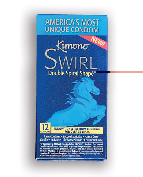 Kimono Swirl Condom - Pack Of 12
