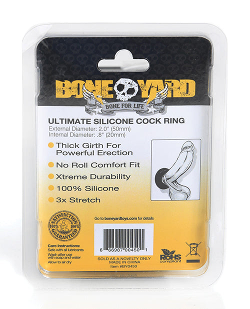 Boneyard Ultimate Silicone Ring - Black - Casual Toys