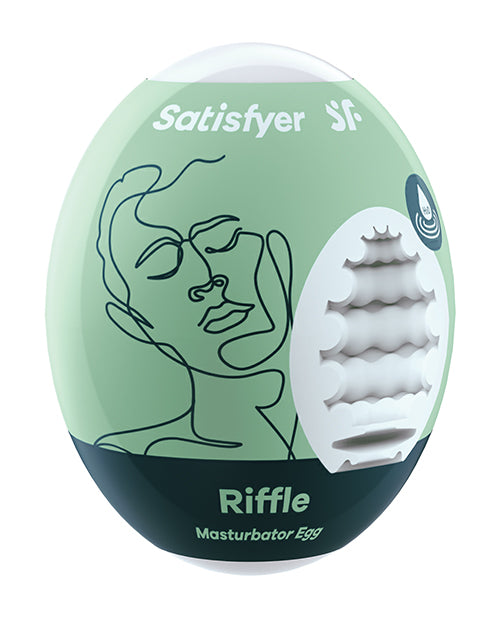 Satisfyer Masturbator Egg Riffle - Light Green
