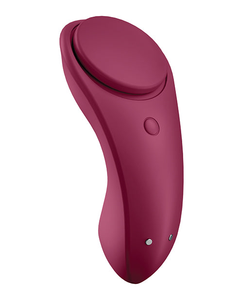 Satisfyer Sexy Secret Panty Vibrator - Red Wine - Casual Toys