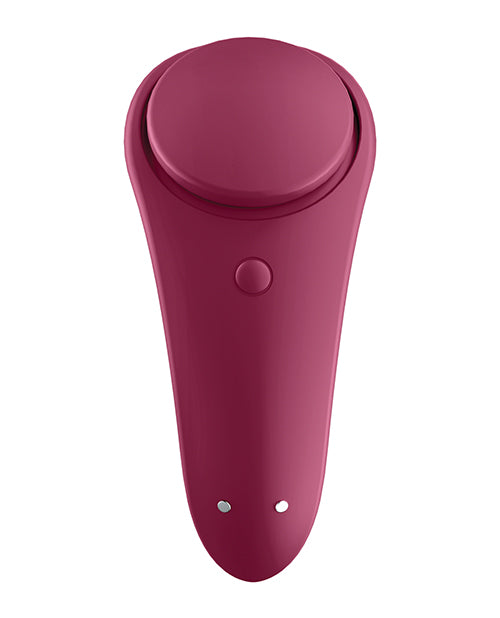 Satisfyer Sexy Secret Panty Vibrator - Red Wine - Casual Toys