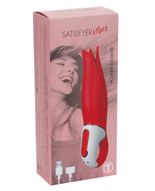 Satisfyer Vibes Power Flower - Red - Casual Toys
