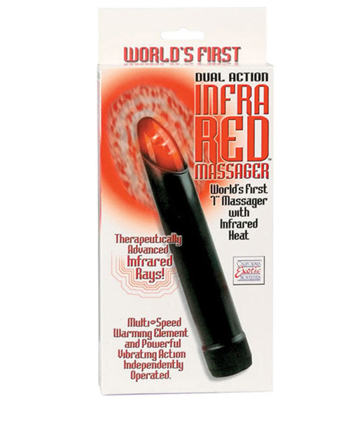 Dual Action Infra Red Massager - Multi Speed Black - Casual Toys