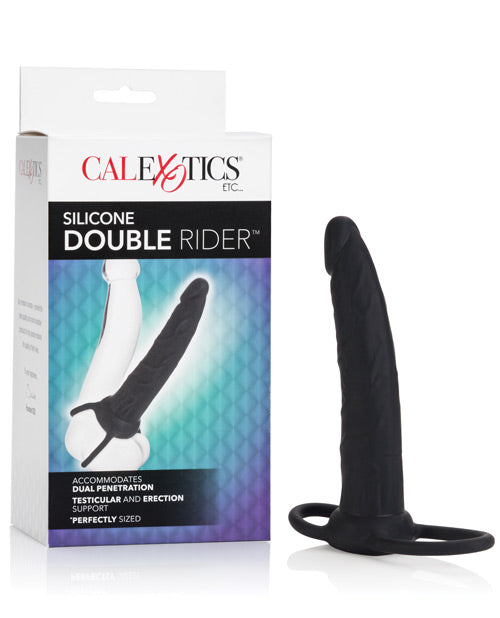 Double Rider Silicone 6.5" - Black - Casual Toys