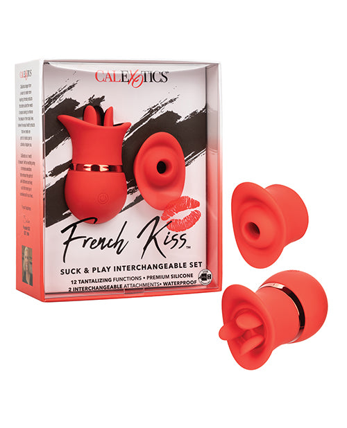 French Kiss Suck & Play Interchangeable Set - Red
