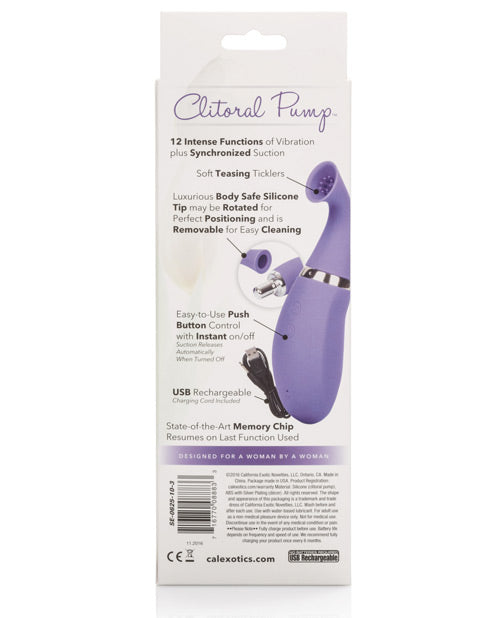 Clitoral Pump Rechargeable - Purple - Casual Toys