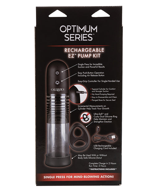 Optimum Series Rechargeable Ez Pump Kit - Clear - Casual Toys