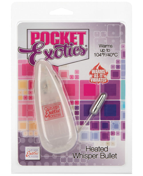 Pocket Exotics Heated Whisper Bullet - Silver - Casual Toys