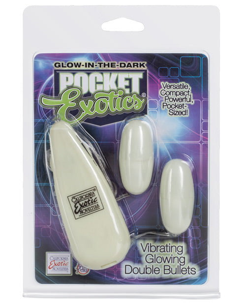 Pocket Exotics Glow In The Dark Double Bullets - Casual Toys