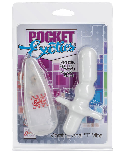 Pocket Exotics Anal T Vibe - Ivory - Casual Toys