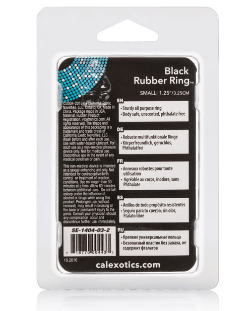 Black Rubber Ring - Casual Toys
