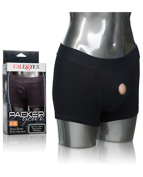 Packer Gear Boxer Brief Harness - Black - Casual Toys