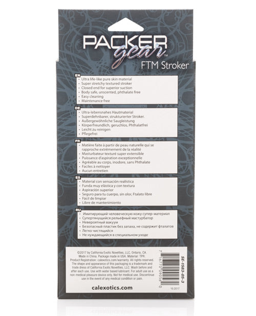 Packer Gear Ftm Stroker - Black - Casual Toys