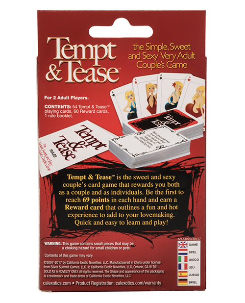 Tempt & Tease Card Game - Casual Toys