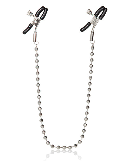 Nipple Play Silver Beaded Nipple Clamps - Casual Toys