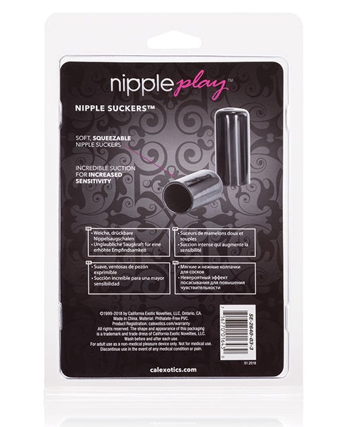 Nipple Play Nipple Suckers - Black - Casual Toys