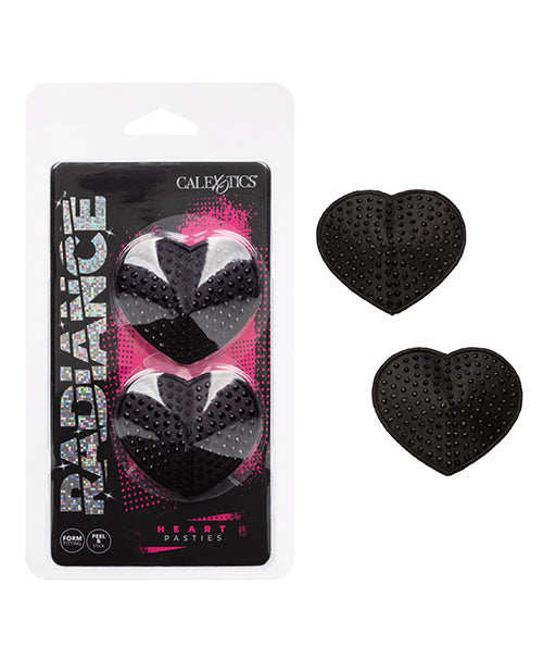 Radiance Heart Pasties - Black O/s