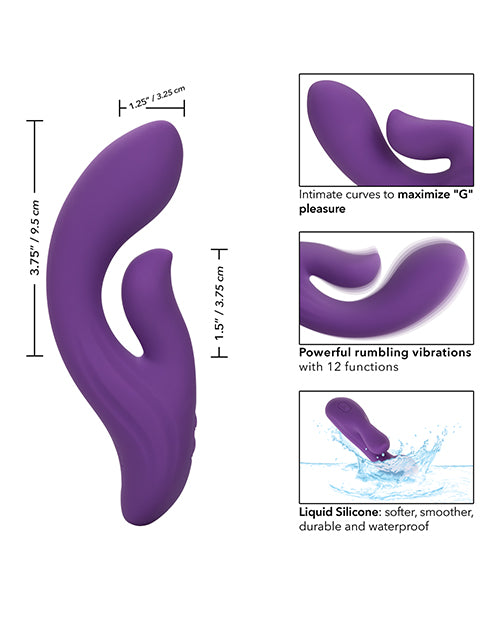 Stella Liquid Silicone Dual Pleaser - Purple