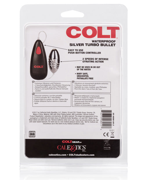 Colt Turbo Bullet Waterproof - Silver - Casual Toys