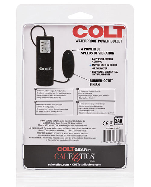 Colt Power Bullet Waterproof - Black - Casual Toys