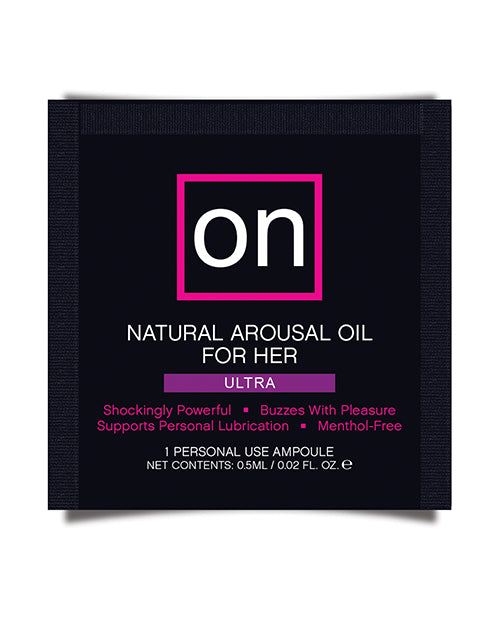 On For Her Arousal Oil Ultra - Single Use Ampoule - Casual Toys