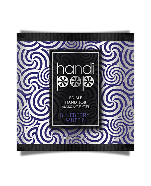 Handipop Hand Job Massage Gel Single Use Packet - 6 Ml Blueberry Muffin - Casual Toys