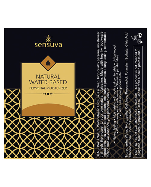 Sensuva Natural Water Based Personal Moisturizer - 1.93 Oz Salted Caramel - Casual Toys