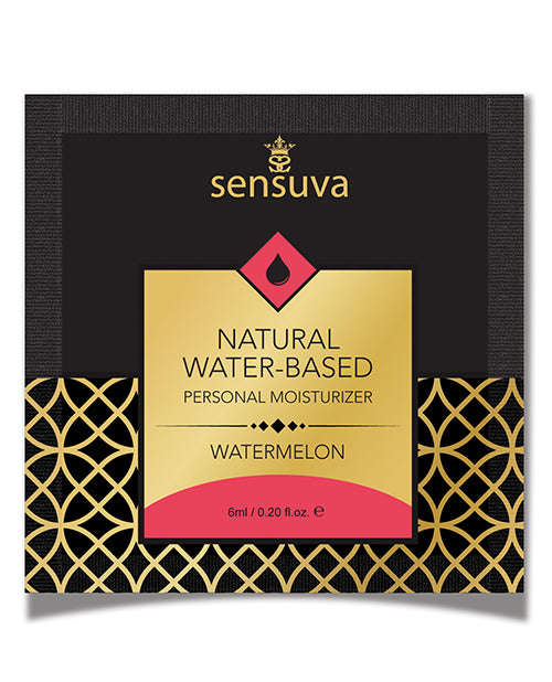 Sensuva Natural Water Based Personal Moisturizer Single Use Packet - Casual Toys
