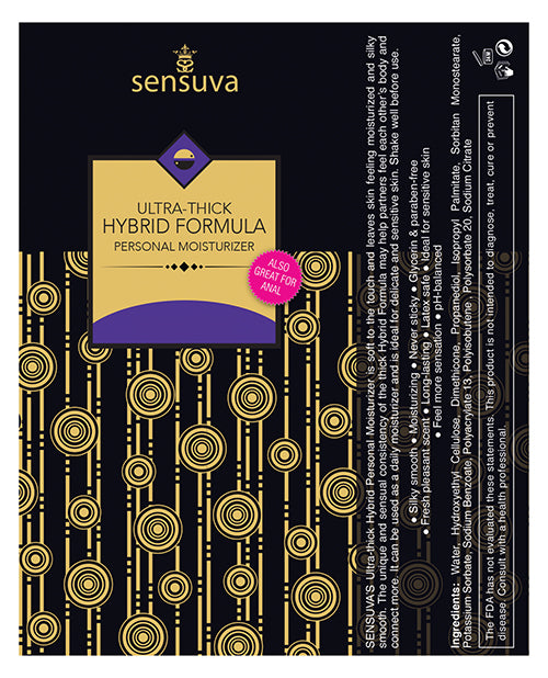 Sensuva Ultra Thick Personal Moisturizer - 1.7 Oz Unscented - Casual Toys