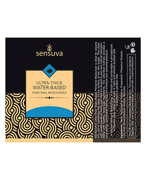 Sensuva Ultra Thick Water Based Personal Moisturizer - 1.93 Oz Unscented - Casual Toys