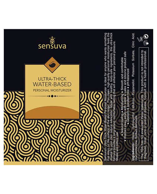 Sensuva Ultra Thick Water Based Personal Moisturizer - 1.93 Oz  Salted Caramel - Casual Toys