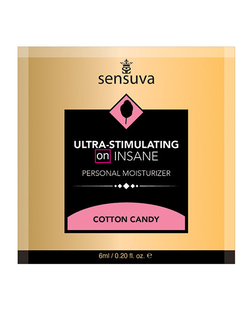 On Insane Ultra Stimulating Personal Moisturizer Single Use Packet - 6 Ml Cotton Candy