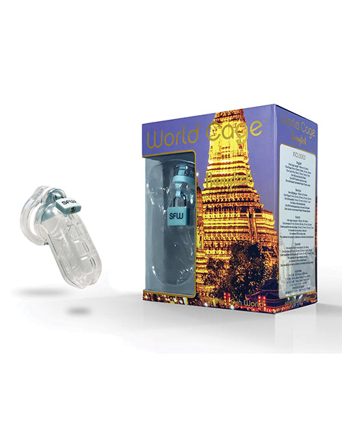 World Cage Bangkok Male Chastity Kit - Large 105 Mm X 40 Mm - Casual Toys