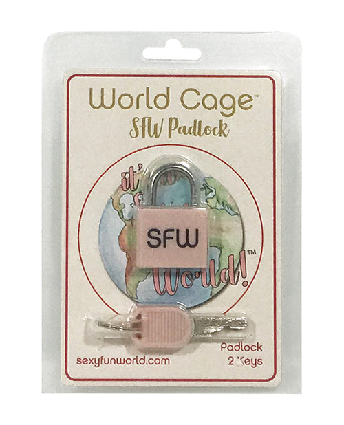 World Cage Sfw Padlock W-2 Keys - Casual Toys
