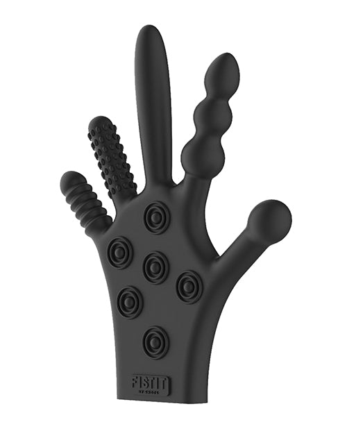 Shots Fistit Silicone Stimulation Glove - Black - Casual Toys