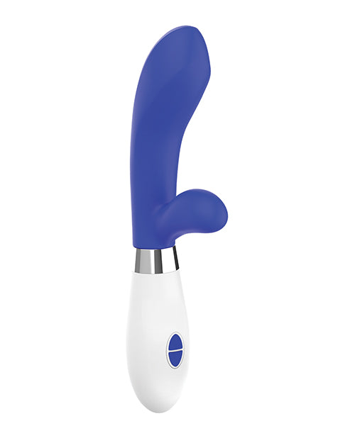 Shots Luminous Achilles Silicone 10 Speed Rabbit Vibrator - Royal Blue - Casual Toys