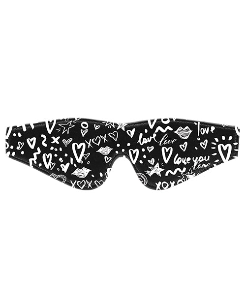 Shots Ouch Love Street Art Fashion Printed Eye Mask - Black - Casual Toys
