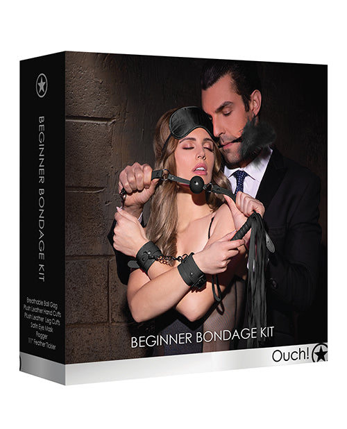 Shots Ouch Beginners Bondage Kit - Black - Casual Toys
