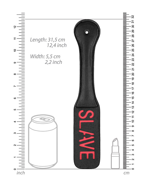 Shots Ouch Slave Paddle - Black - Casual Toys