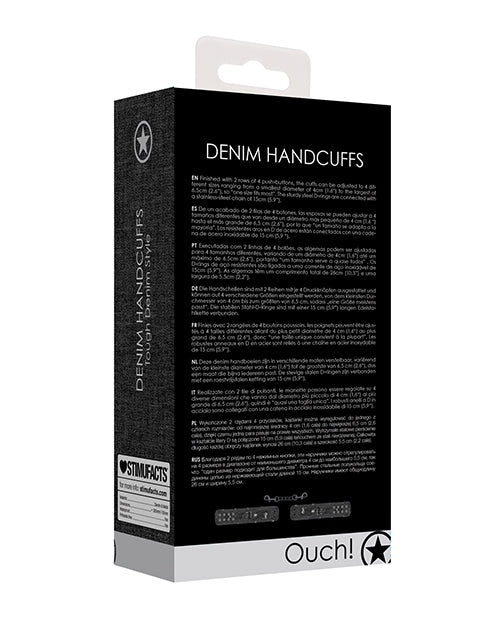 Shots Ouch Demin Handcuffs - Casual Toys