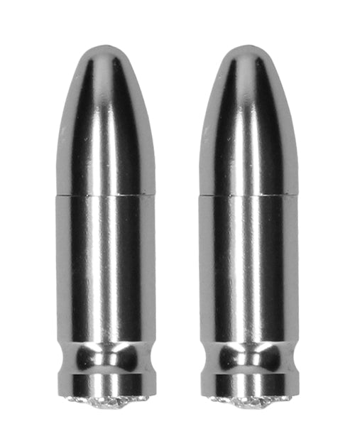 Shots Ouch Diamond Bullet Magnetic Nipple Clamps - Casual Toys