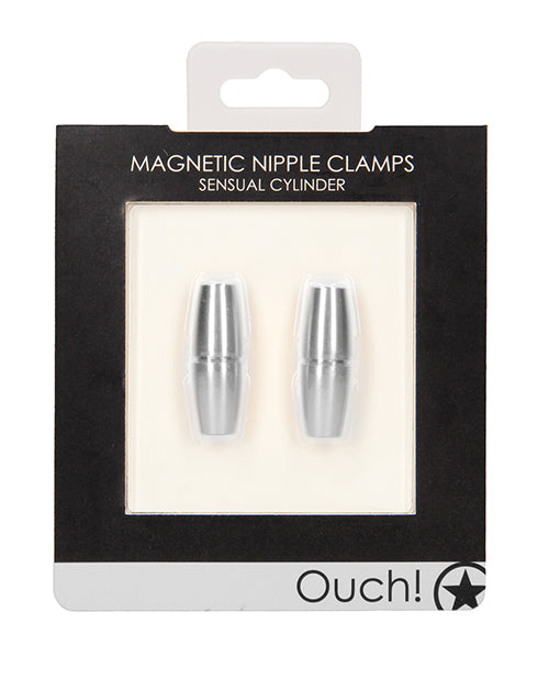 Shots Ouch Sensual Cylinder Magnetic Nipple Clamps - Casual Toys