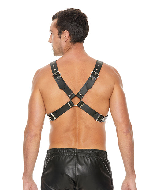 Shots Ouch Men's Large Buckle Harness - Black - Casual Toys