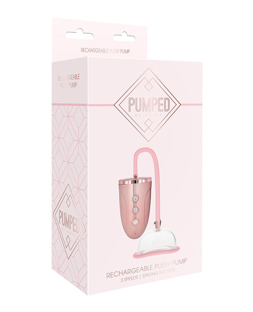 Shots Pumped Automatic Rechargeable Pussy Pump Set - Rose Gold - Casual Toys