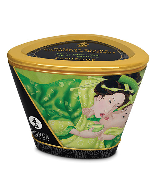 Shunga Massage Candle Zenitude - 5.7 Oz Exotic Green Tea - Casual Toys