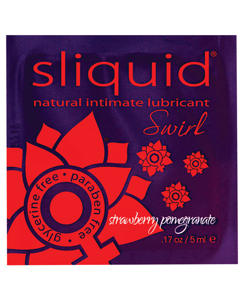 Sliquid Swirl Lubricant Pillow - .17 Oz Strawberry Pomegranate - Casual Toys
